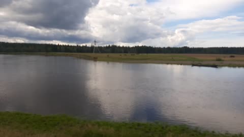 Beautiful nature overlooking the river