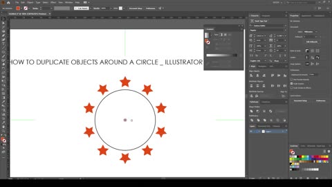 Duplicate Objects Around a Circle | Illustrator Tutorial | #Designer #Illustrator #Design