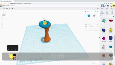 98) Go Away Virus with Tinkercad + 3D printing + pen | 3D modeling how to make