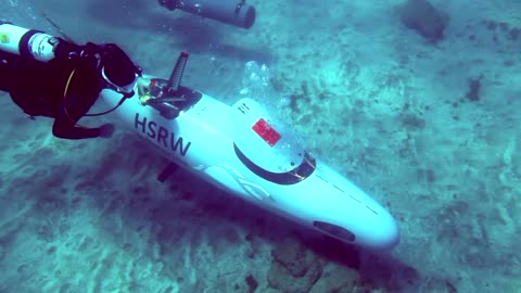 Pedal-powered submarine races for marine conservation