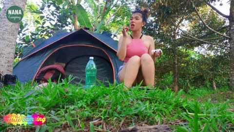 NANA Camping and Catch Snails | NANA Camping Girl