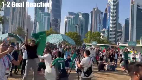 Saudi Arabia Players And Fans Crazy Celebrations After Winning Against Argentina In The World Cup