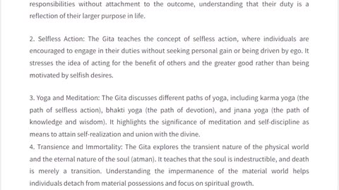 Bhagavad Gita Trimmed and Categorised - 8 Summary from ChatGPT
