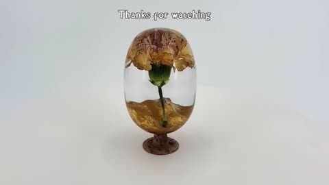 -- Resin Dragon Egg With Wood_ Flower _ Resin Art(720P_HD)