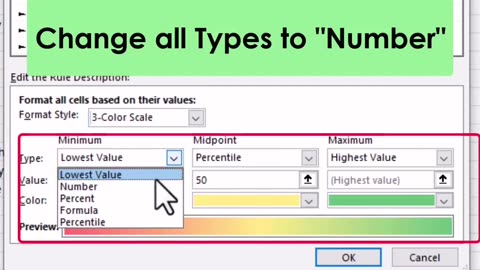 Excel Tips and Tricks - How to create color scale using CONDITIONAL FORMATTING in Excel