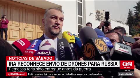 Irã reconhece ter enviado drones à Rússia | CNN SÁBADO