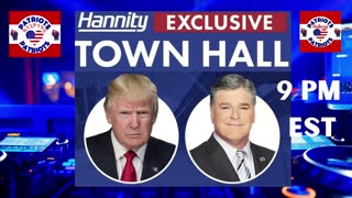 Trump Exclusive Town Hall Interview with Sean Hannity! 9pm EST !!