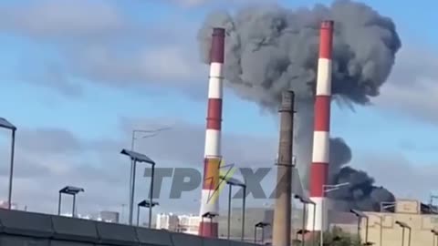 More footage of today's strikes on a thermal power plant in Kiev
