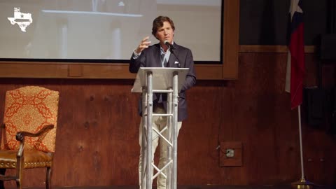 Tucker Carlson Speaks at a GOP Fundraiser in Texas