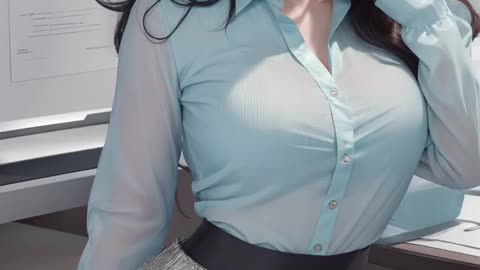 ai office girls lady oops