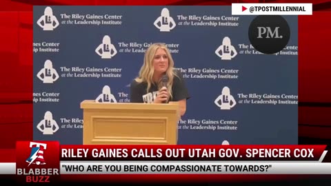 Riley Gaines Calls Out Utah Gov. Spencer Cox