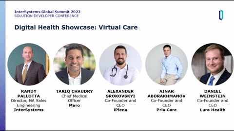 Digital Health Showcase - Virtual Care - InterSystem Delopers April 23, 2024