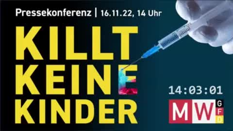 MWGFD - Pressekonferenz: KILLT KEINE KINDER -16.11.2022