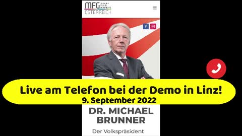 09.09.22: Präsidentschaftskandidat Dr. Michael Brunner in Linz