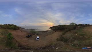 Playa Azul at Puerto Sandino Nicaragua 360 Degrees Beach 8K