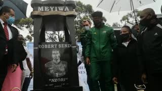 Senzo Meyiwa tombstone unveiling 2