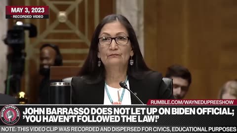 'You Haven't Followed The Law!': John Barrasso Does Not Let Up On Deb Haaland