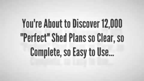 Shed Plans That You Must Know