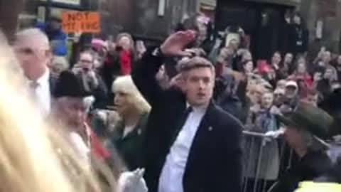 Protestor Decides To Throw Egg At King Charles
