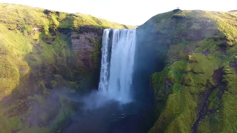 Peaceful Country in the World the Beautiful Drone Video 4K VIDEO ULTRA HD 60FPS FLYING OVER ICELAND