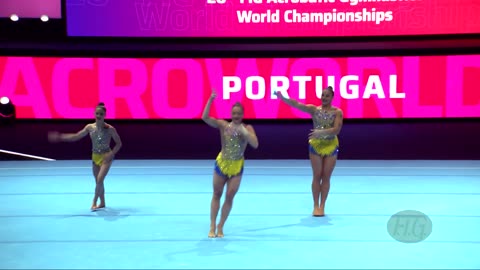 Portugal 1 (POR) - 2022 Acrobatic Worlds, Baku (AZE) - Dynamic Qualification Womens Group