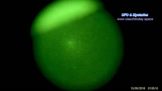 Bright UFO in Earth orbit