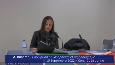 Conférence Ariane Bilheran - Colloque de Lisbonne - Septembre 2022