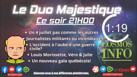 Duo Majestique 3 juillet 23, Petit Albert ,Cosmos Info