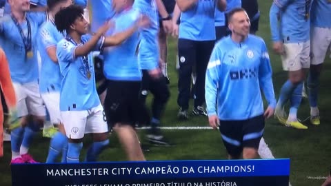 Man City wins the Champions League! 👕👕⚽️👍🏽🫶🏼😅😎🙏🏼