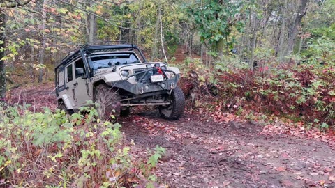 Oscar Mike playing in the trail