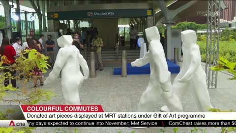 Artworks donated under LTA's Gift of Art programme to be displayed at MRT stations