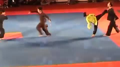 Martial art dancing performance clip