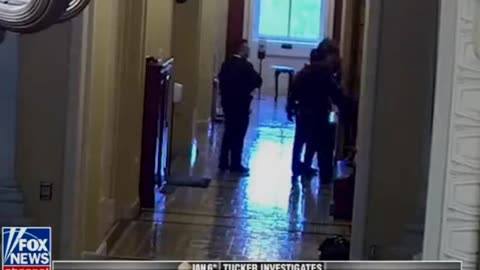 WOW BREAKING: Tucker Carlson Releases Video Showing Capitol Police Escorting Jacob Chansley “QAnon Shaman” Peacefully Through the Capitol
