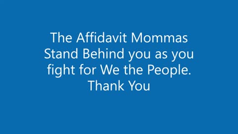 The Affidavit Mommas Support Tim Ramthun and Chuck Wichgers
