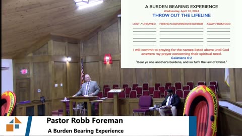 Pastor Robb Foreman // A Burden Bearing Experience