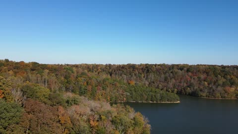 4K Drone Video of Tennessee Fall Color