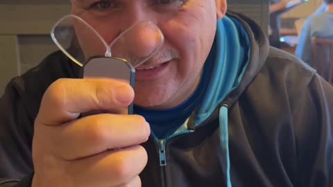 Guy Loves His Keychain Glasses