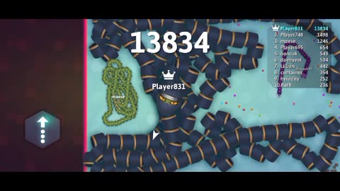 I was becoming too big snake 🐍 so I decided to kill my self in this snake game play - snake.io