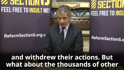 Rowan Atkinson on free speech