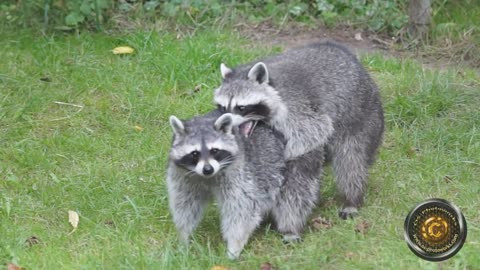 Little Raccoons Mating