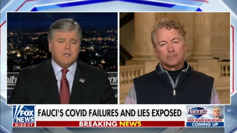 Dr. Rand Paul Overclassification of Documents Slowing Down COIVD Investigations