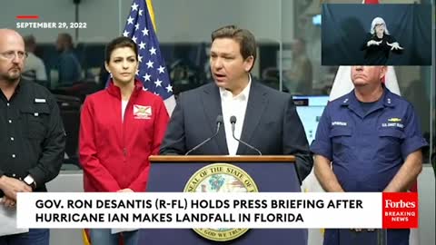 DeSantis on Lee County Sheriff claiming that "hundreds" have died following Hurricane Ian
