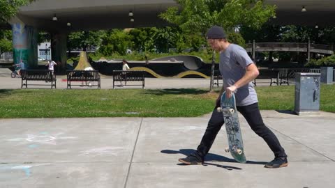 How to Skateboard for Beginners | Footing, Pushing, Stopping, Turning, Cracks & Curbs | Tactics