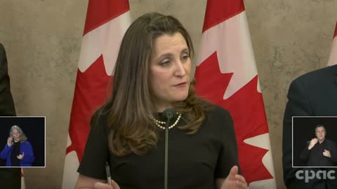 Chrystia Freeland: "The names of both individuals and entities as well as crypto wallets have been shared by the RCMP with financial institutions and accounts have been frozen and more accounts will be frozen."