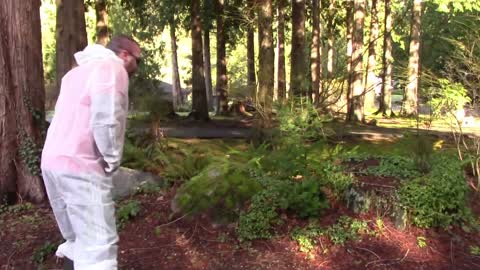 Snoqualmie Valley Marines Testing Masks with Bear Spray