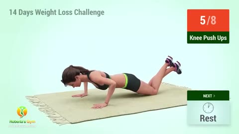 Exercise Program for a 14-Day Weight Loss Challenge at Home
