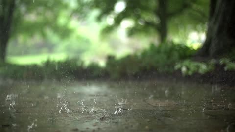 Raindrops 4k Ultra HD in Super Slow Motion