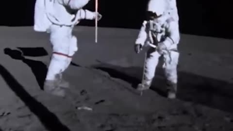 Neil Armstrong's Moon landing video