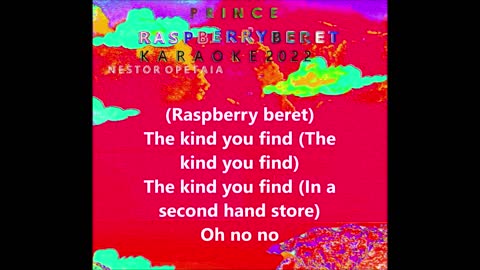 Prince "Raspberry beret" instrumental/karaoke/Nestor opetaia 2022