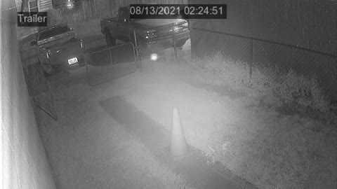 Strange orb of light notices the security camera